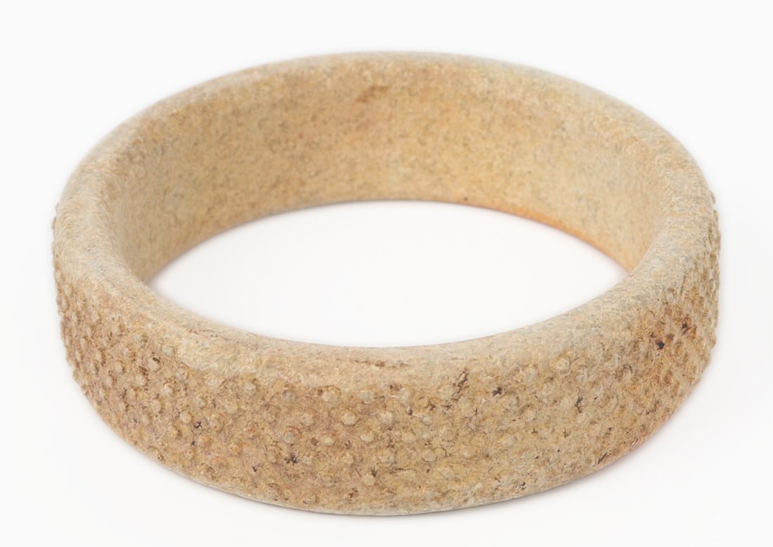 Unique Cream Stone Bangle Bracelet - 2