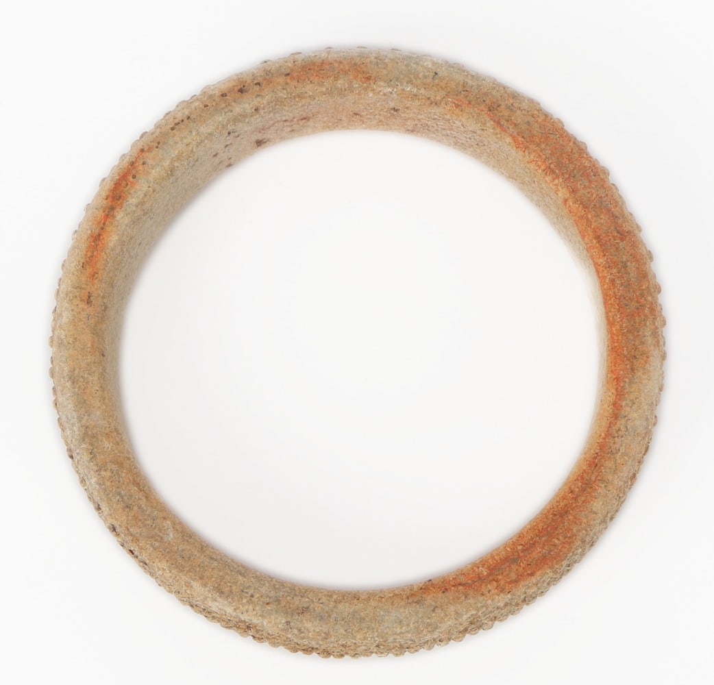 Unique Cream Stone Bangle Bracelet - 5