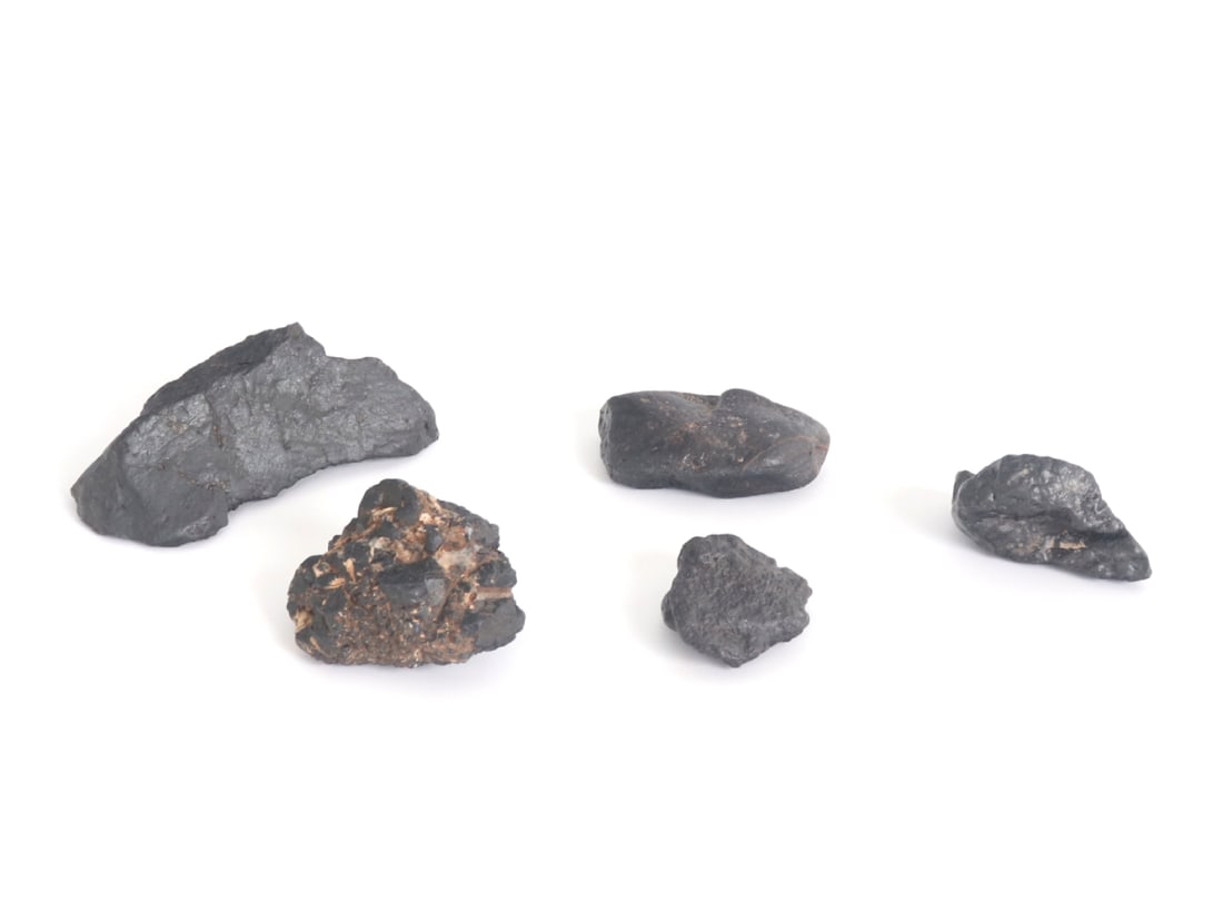 Group of Five Ancient Meteorites (1 of 5)