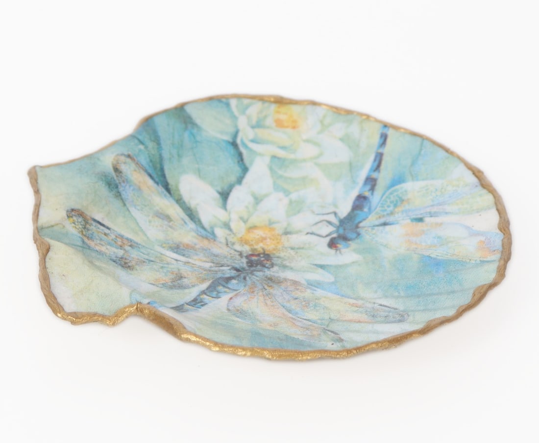 Lovely Painted Seashell, Dragonflies - 3
