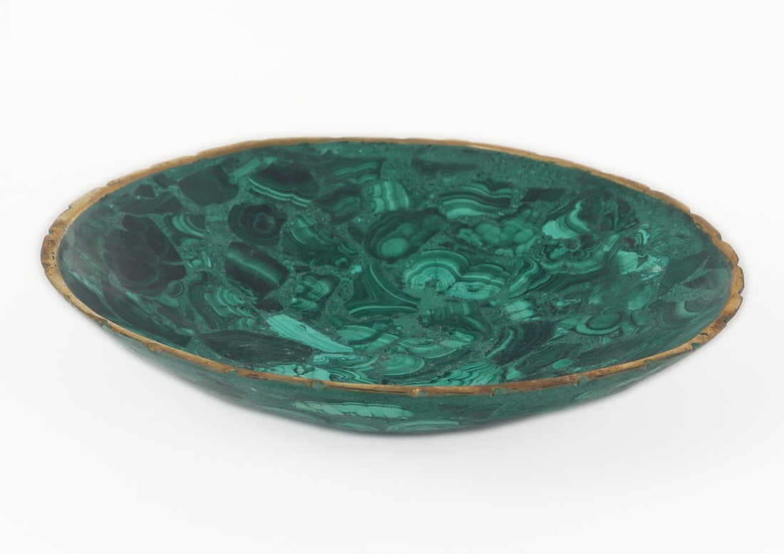 Lovely All Natural Malachite Bowl, 488 grams