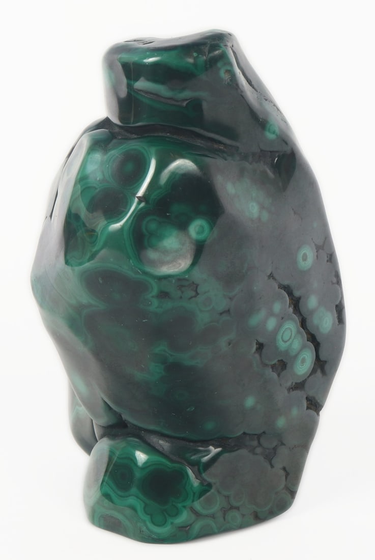 Fine Large Avian Shaped Freeform Malachite Specimen with Iron Oxides, 1561g
