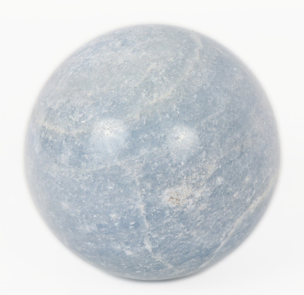 Beautiful All Natural Auqamarine Sphere: Lovely all natural aquamarine mineral specimen in the shape of a perfect sphere. The sphere itself has a galaxy appeal with wonderful crystal specks throughout that shimmer in the natural sunlight. Si