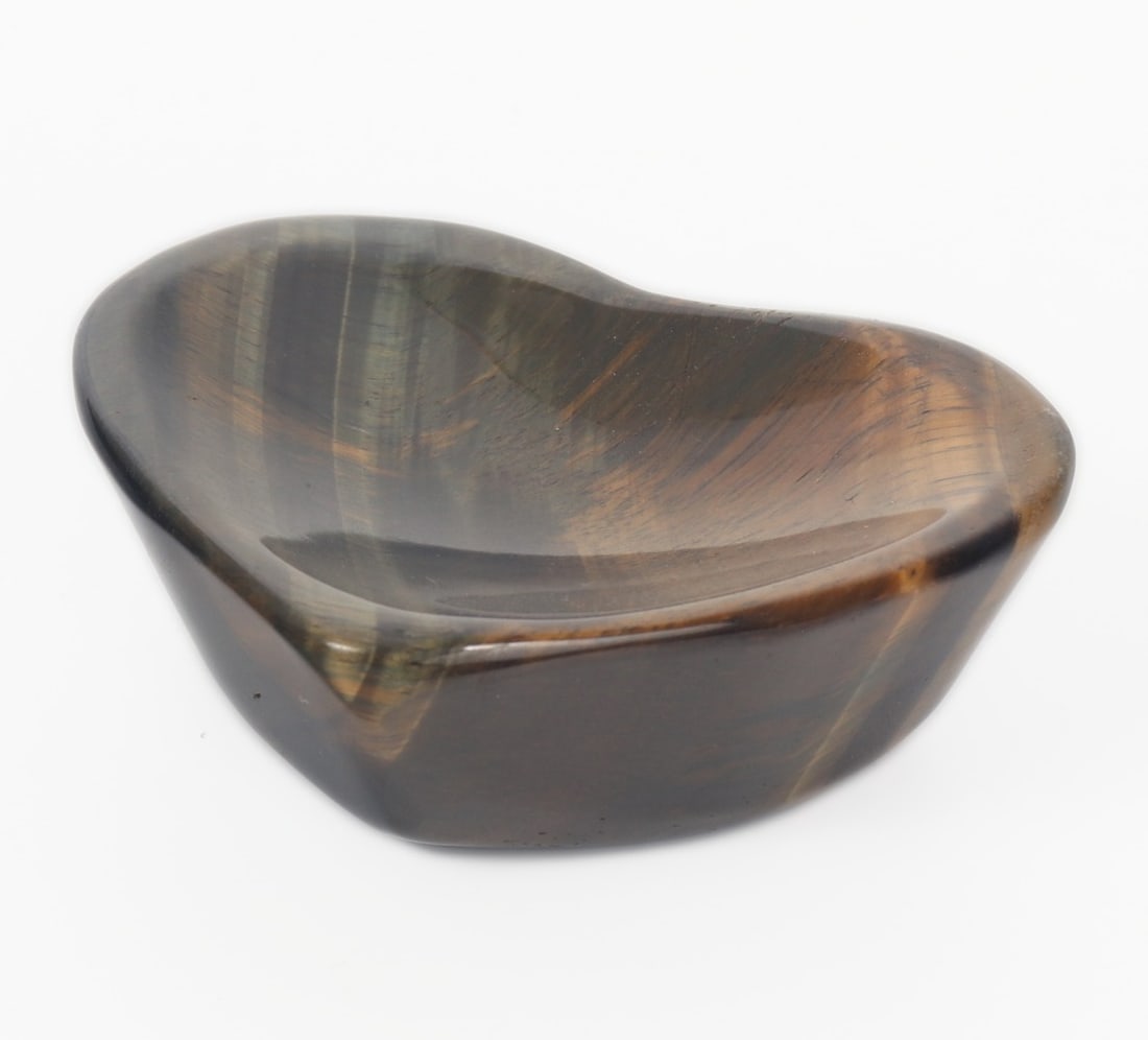 Beautiful Tiger's Eye Heart Shaped Bowl (1 of 8)