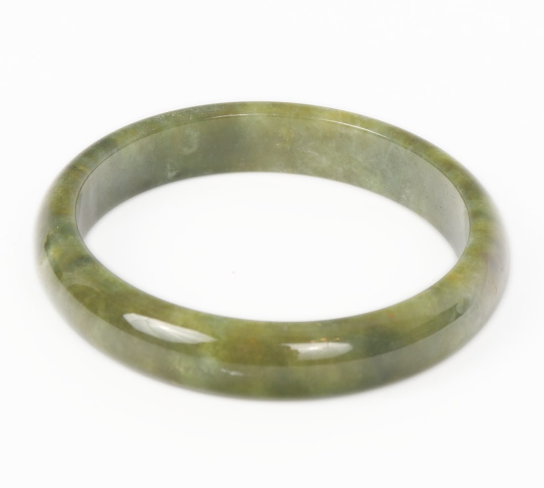 Unique Forest Green Chinese Bangle Bracelet - 4