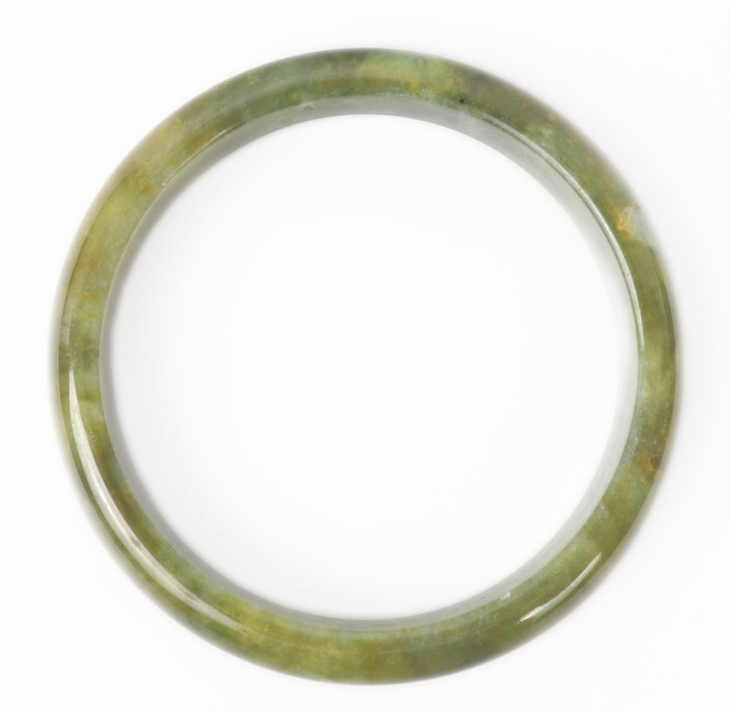 Unique Forest Green Chinese Bangle Bracelet - 5
