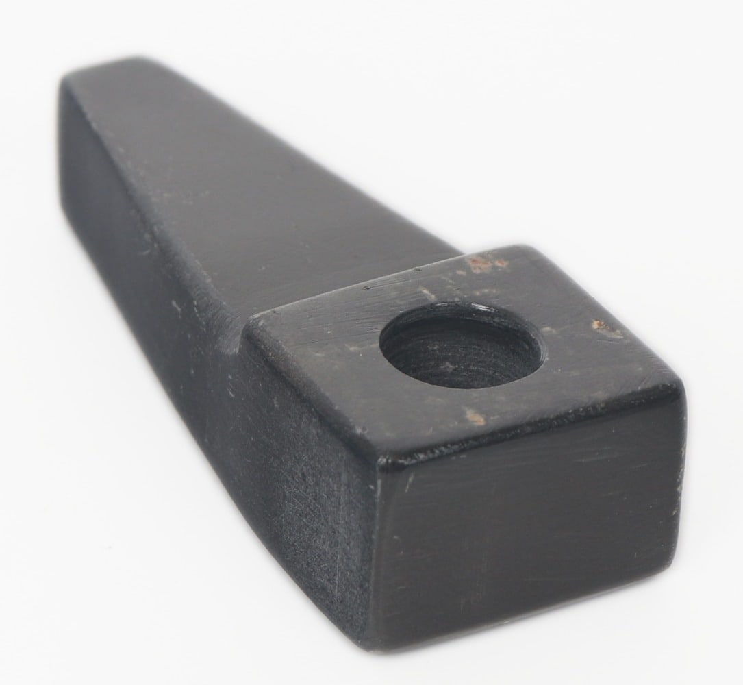 Dark Green Hardstone Carved Pipe - 2