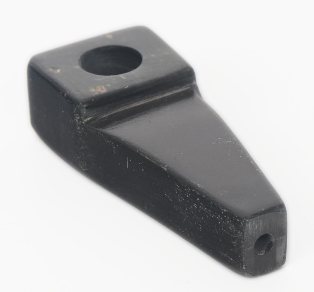 Dark Green Hardstone Carved Pipe - 4
