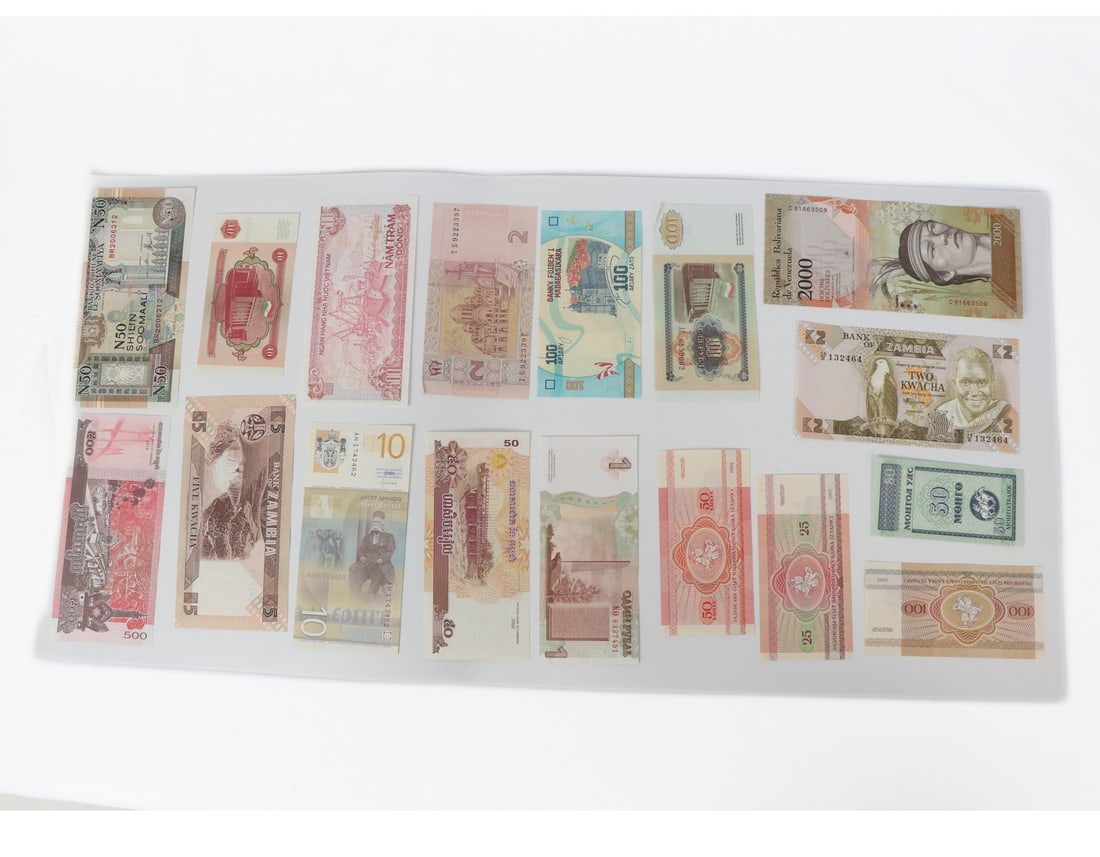 Large Group Lot Foreign Currency - 2