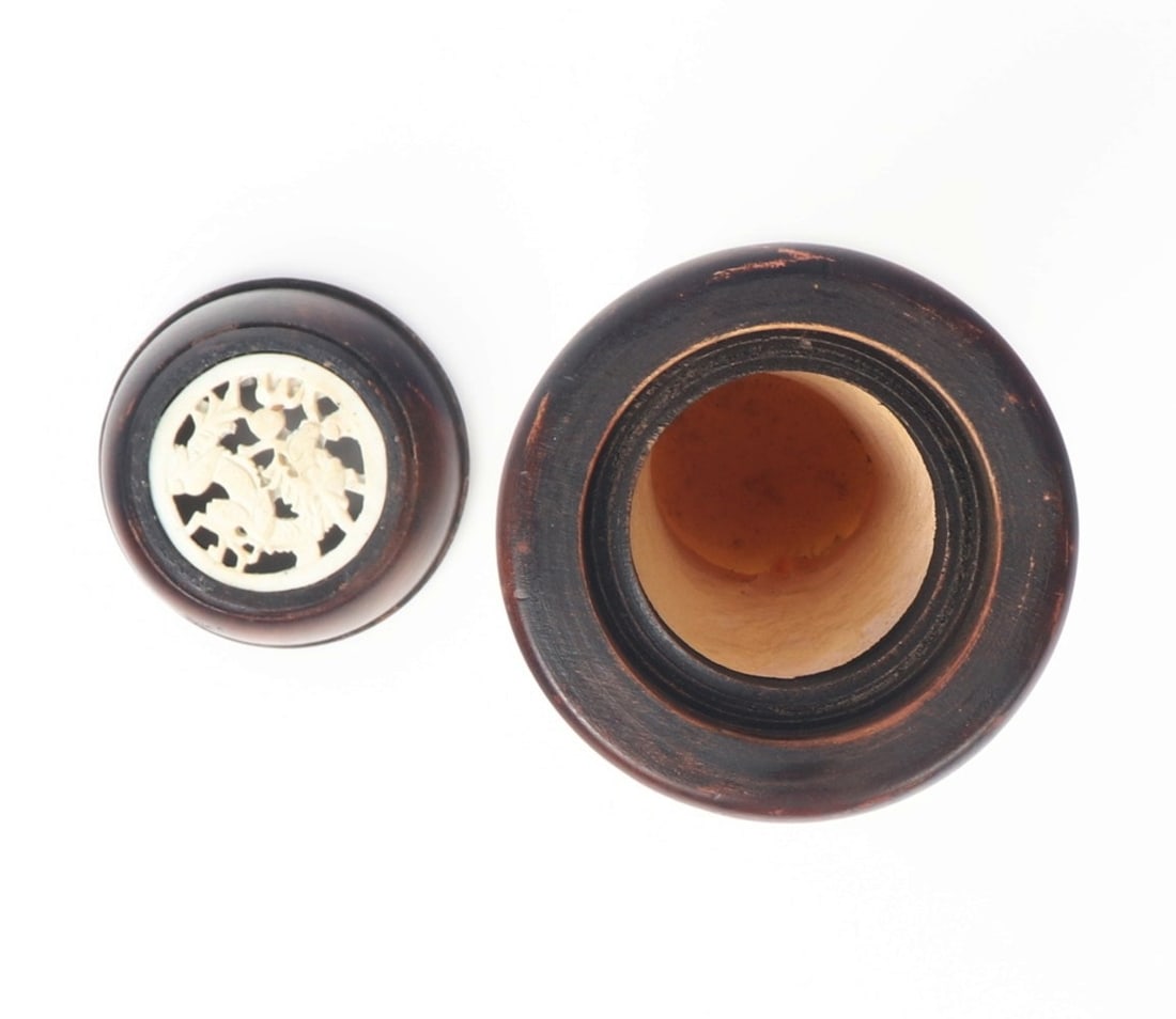 Chinese Bone Carved Cricket Cage - 6