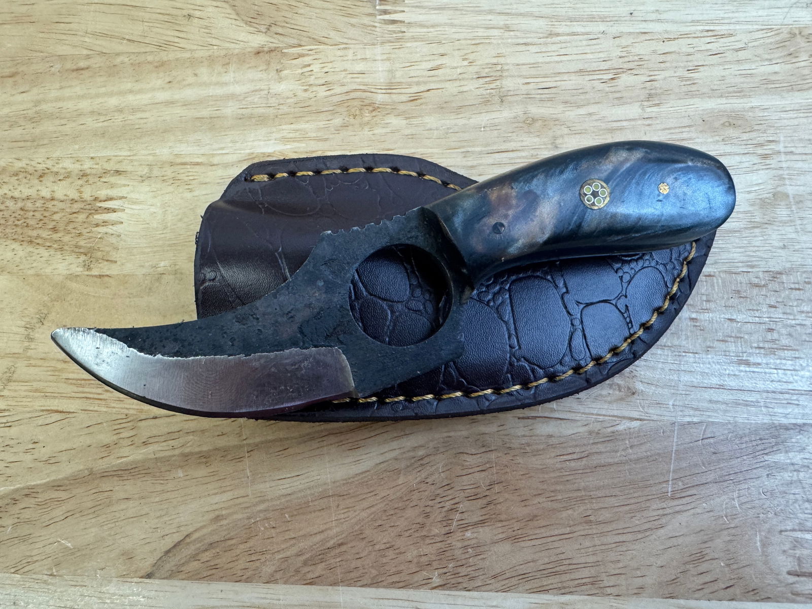 Beautiful Handmade Steel Knife w/Sheath (1 of 9)