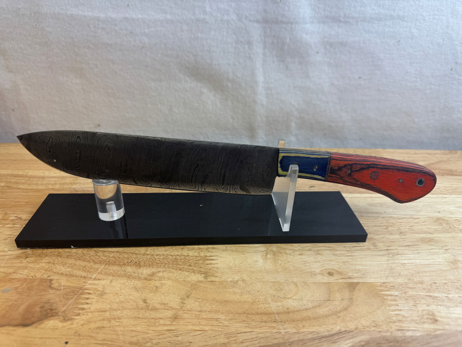 Beautiful Handmade Damascus Steel Chef Knife (1 of 7)