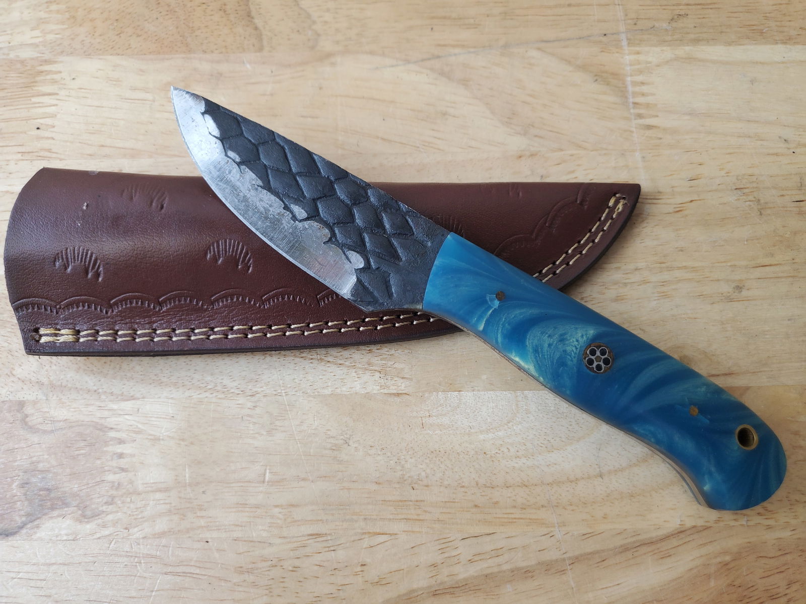 Beautiful Handmade Steel Knife w/Sheath (1 of 11)