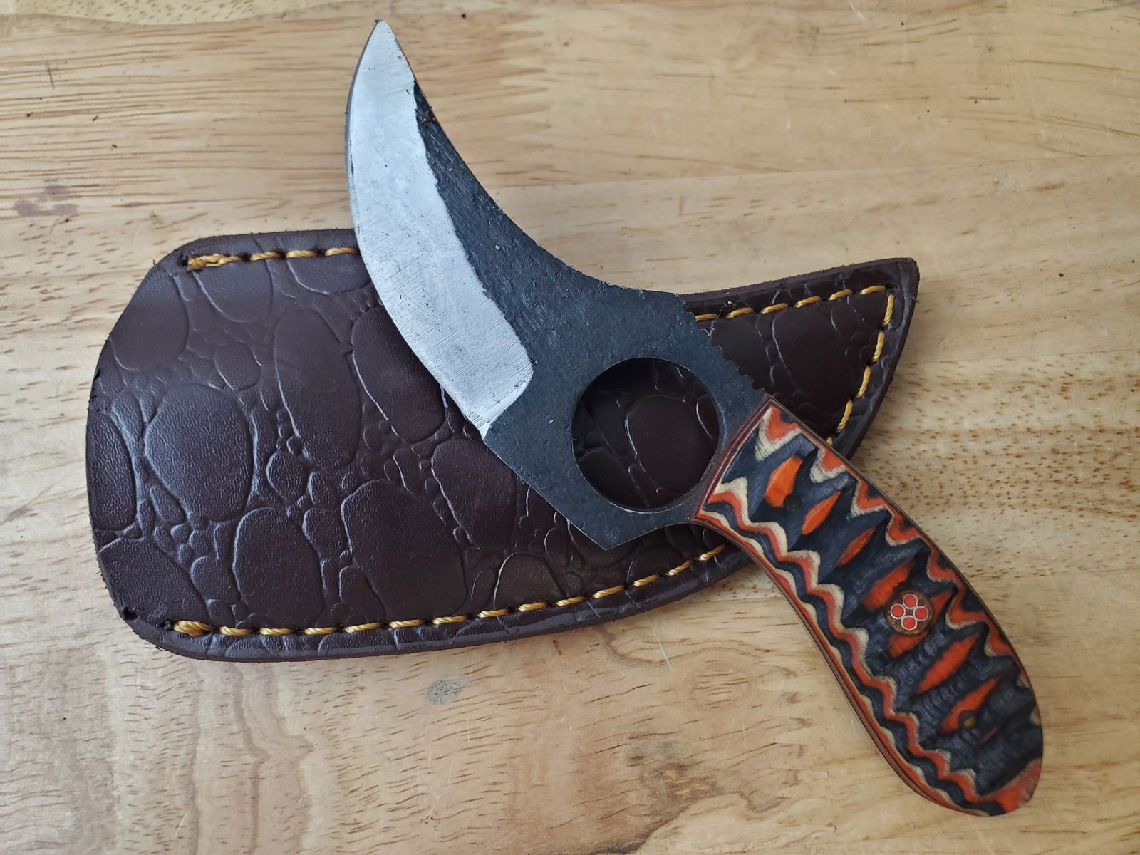 Beautiful Handmade Steel Knife w/Sheath (1 of 11)