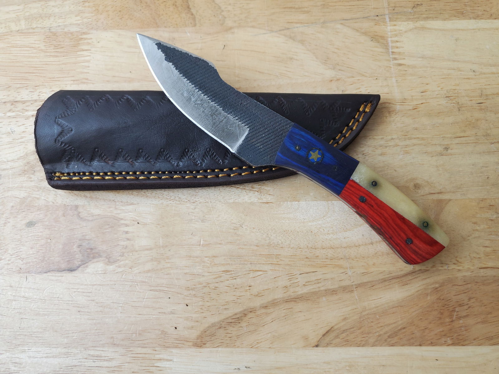 Beautiful Handmade Steel Knife w/Sheath (1 of 10)