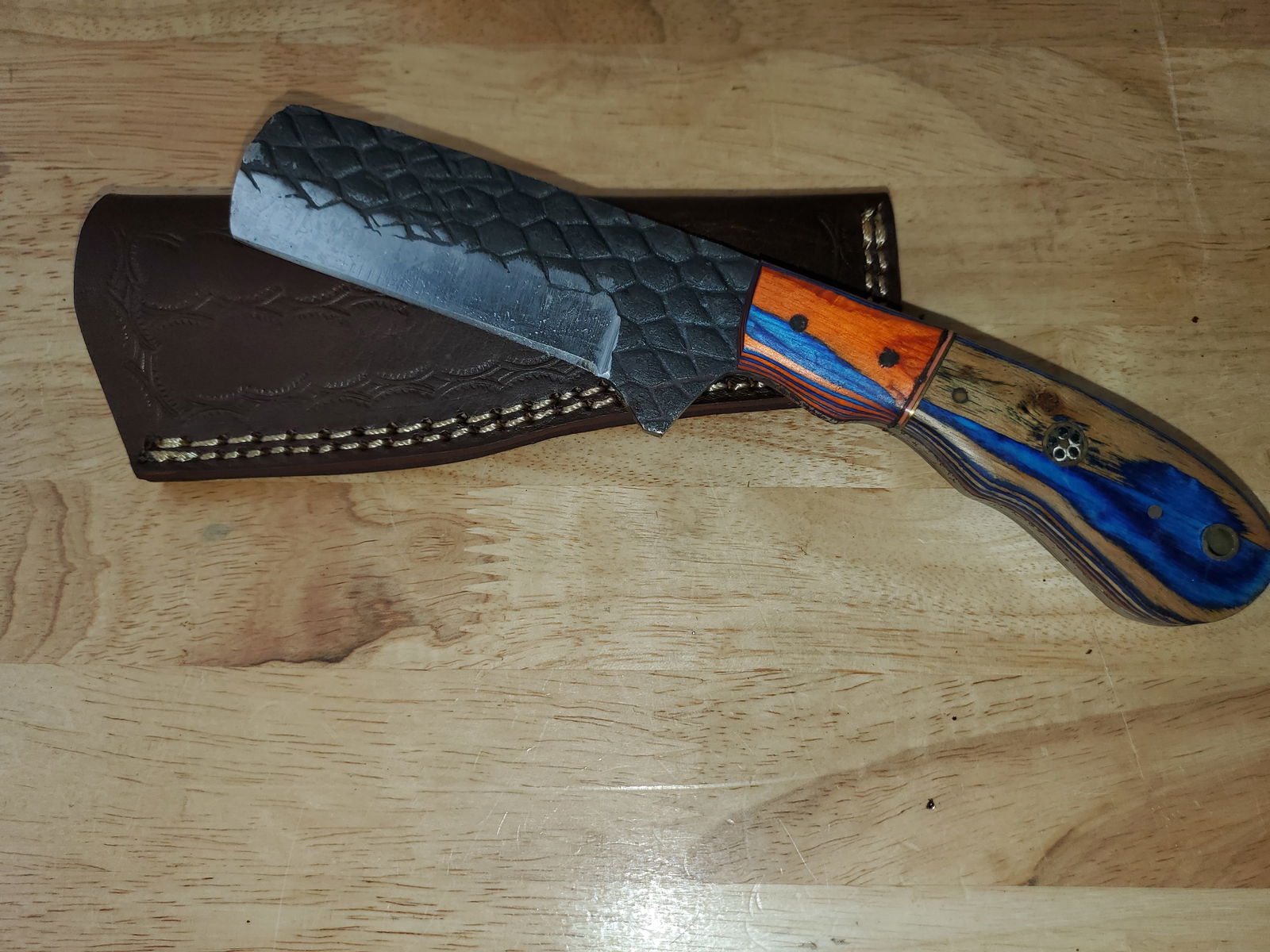 Beautiful Handmade Steel Knife w/Sheath (1 of 10)