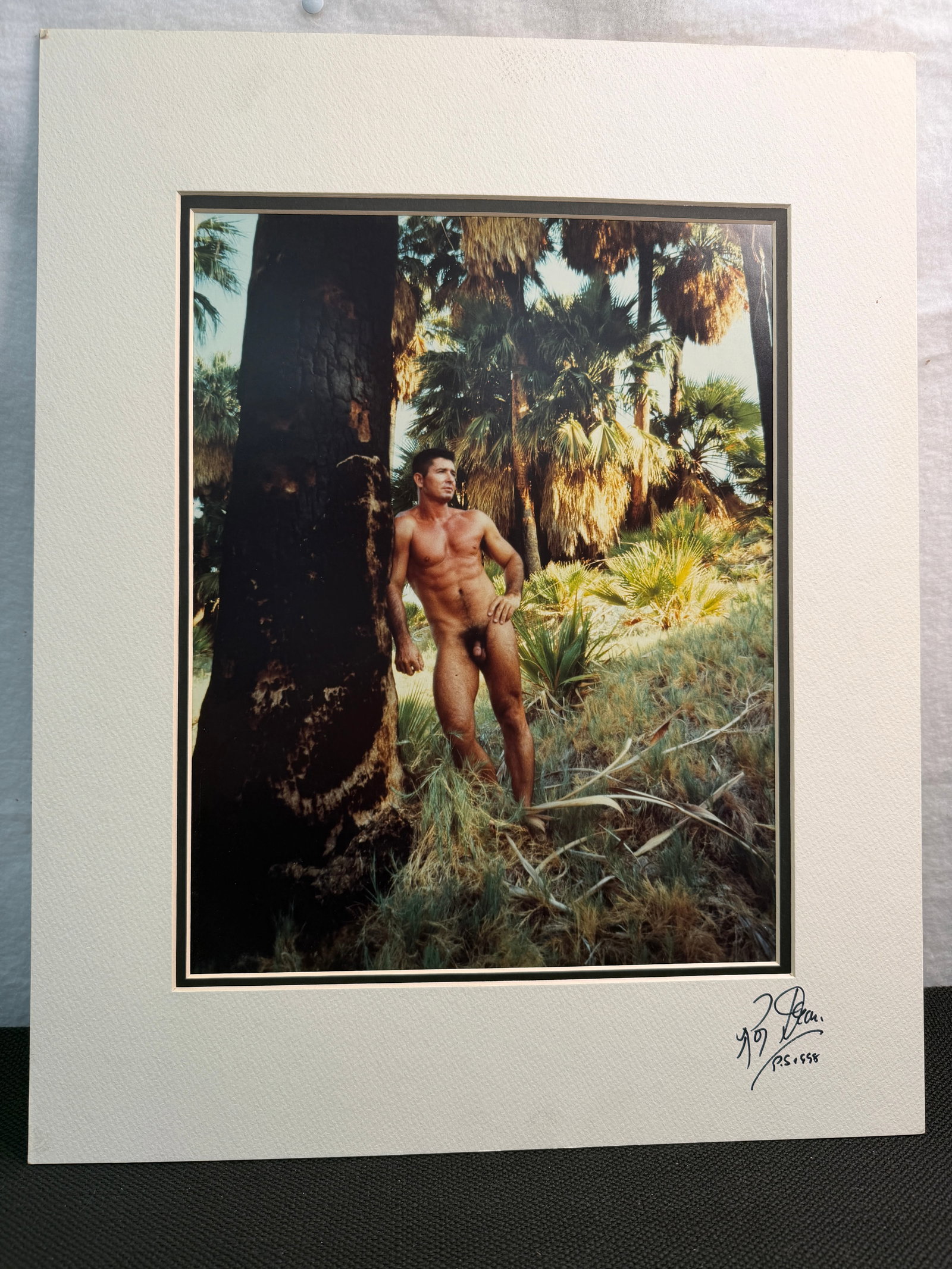 Original Roy Dean Signed Photograph - Iconic Male Nude Study: Signed and copyrighted Roy Dean fine art photograph featuring a classic male nude study. A timeless, collectible piece showcasing the artist?s renowned approach to form, lighting, and composition. Ide