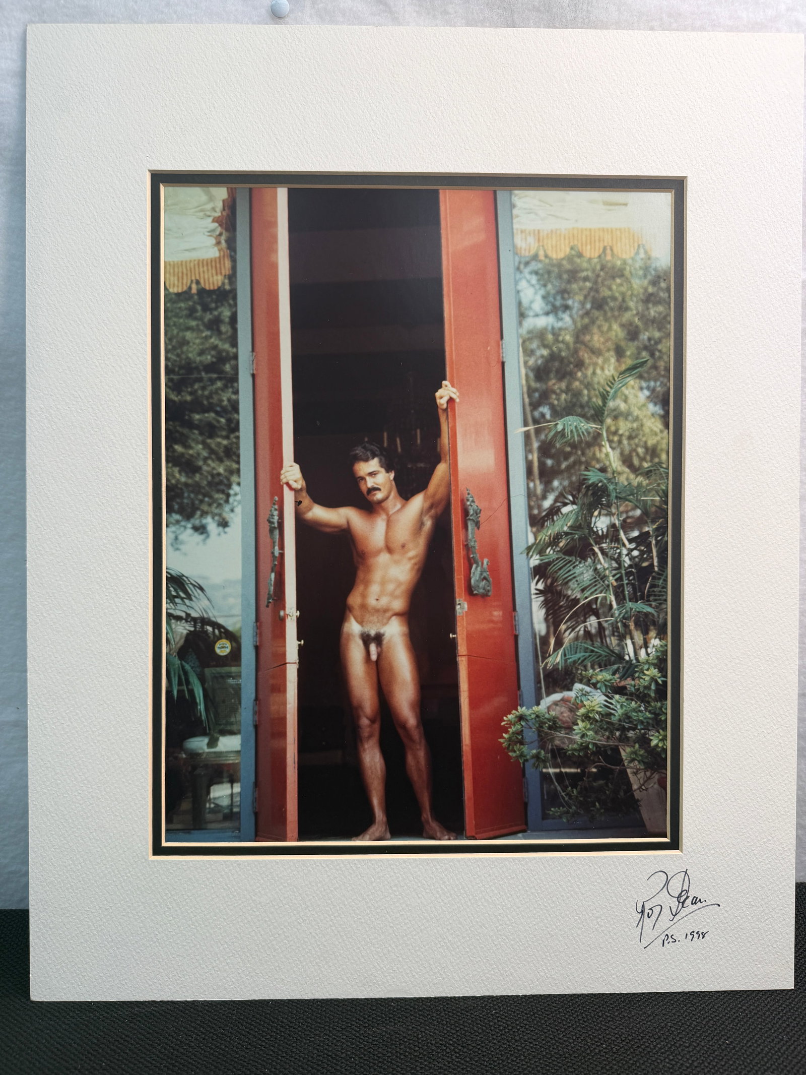 Original Roy Dean Signed Photograph - Iconic Male Nude Study: Signed and copyrighted Roy Dean fine art photograph featuring a classic male nude study. A timeless, collectible piece showcasing the artist?s renowned approach to form, lighting, and composition. Ide