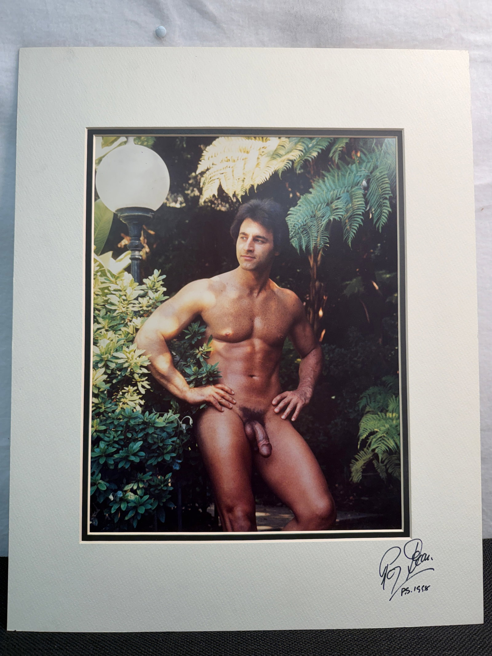 Original Roy Dean Signed Photograph - Iconic Male Nude Study: Signed and copyrighted Roy Dean fine art photograph featuring a classic male nude study. A timeless, collectible piece showcasing the artist?s renowned approach to form, lighting, and composition. Ide