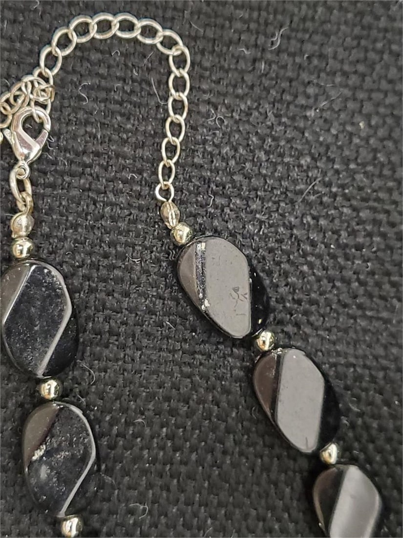 Hematite Beaded Necklace - 10