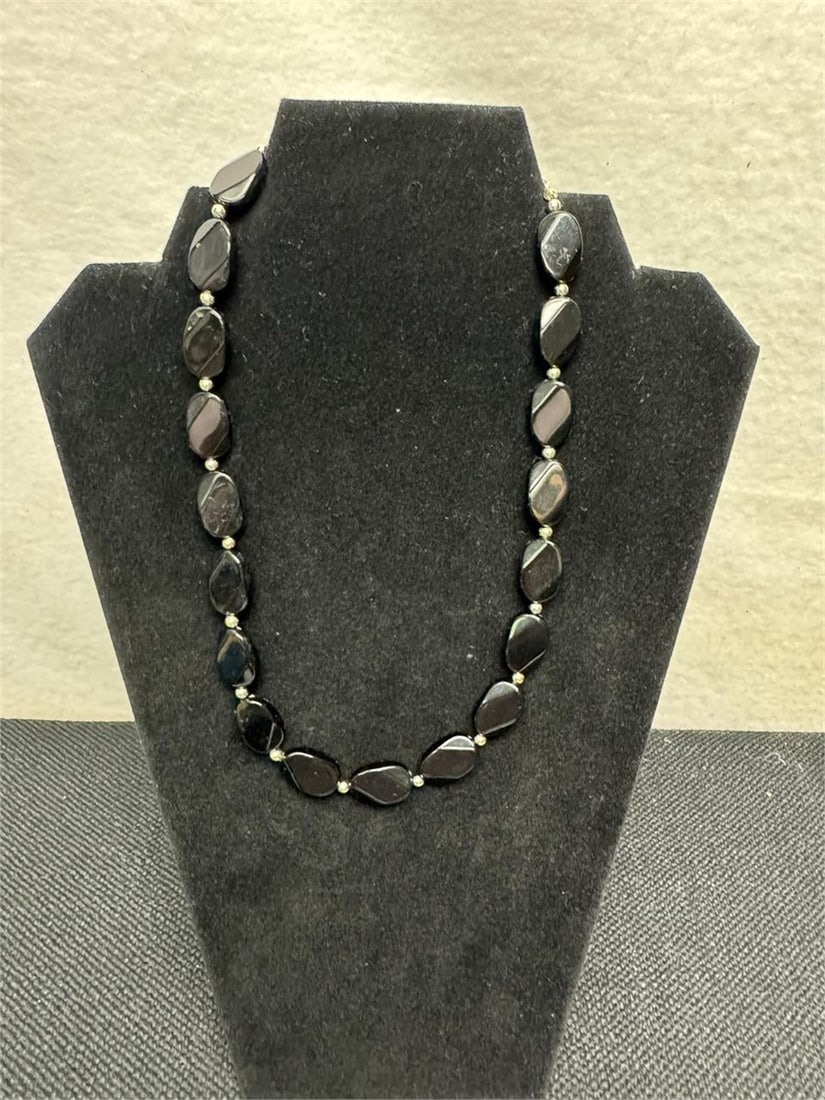 Hematite Beaded Necklace - 2