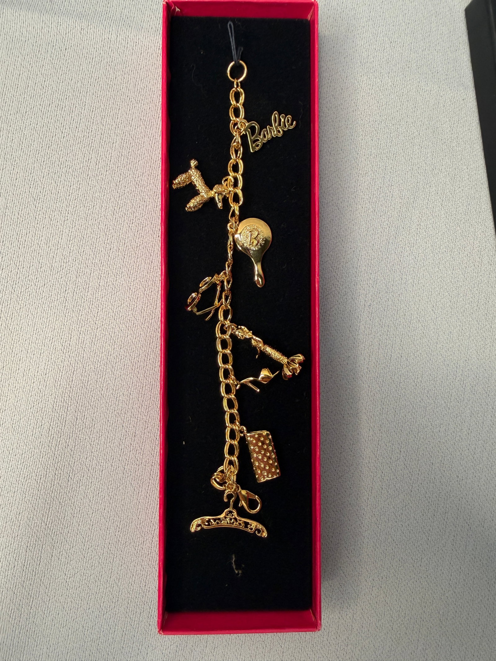 Barbie Gold Charm Bracelet - 1990 Mattel - New (1 of 12)