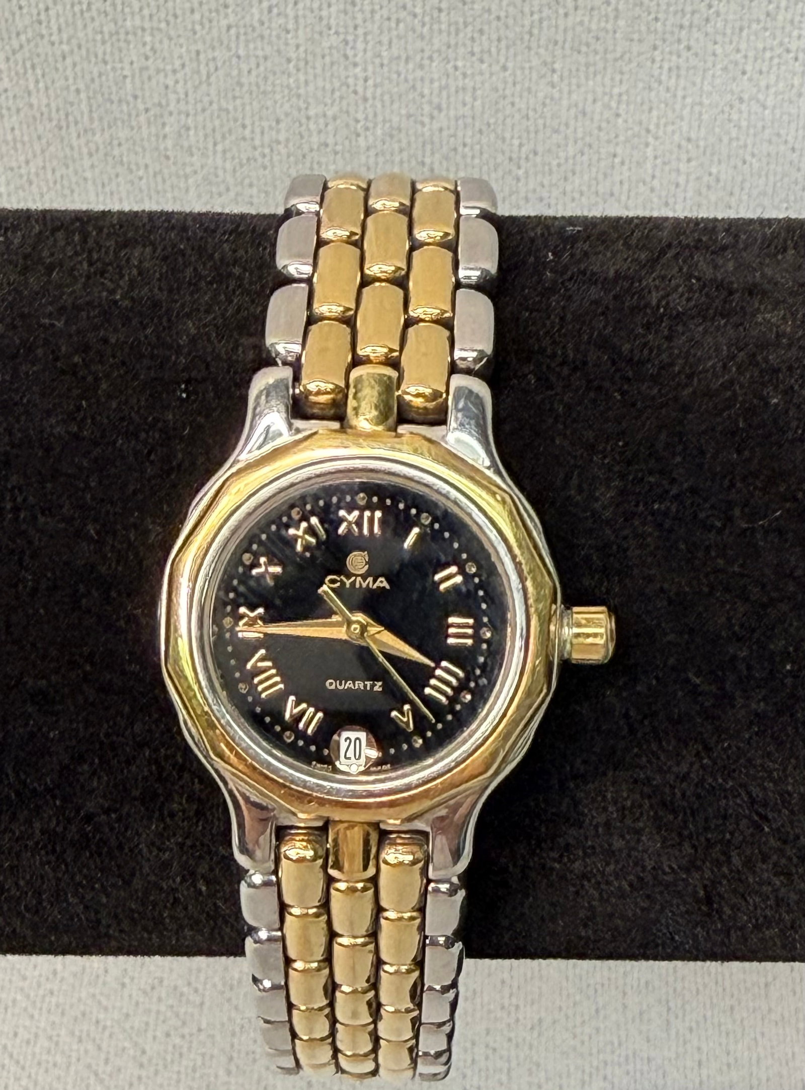 CYMA Quartz Two Tone Watch - Stainless Steel and 18K Gold (1 of 11)