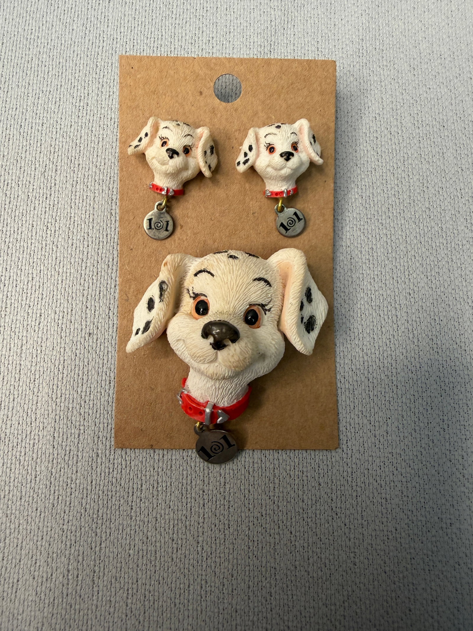 101 Dalmatians Earring and Pin Set - New (1 of 7)