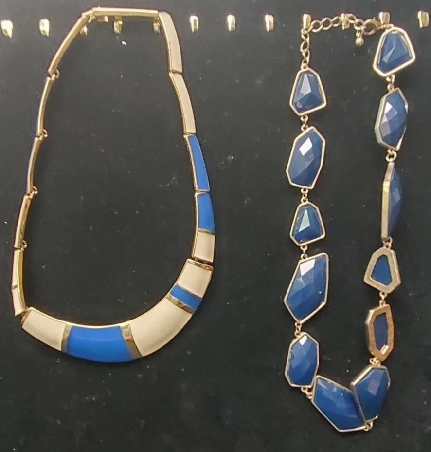 Trifari Vintage Necklaces - Blue & Geometric Shape (1 of 8)