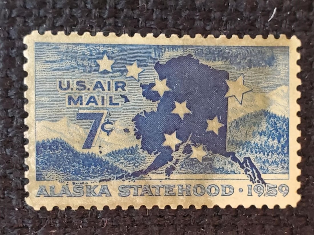 Alaska Statehood - US Air Mail Stamp - 1959 (1 of 2)