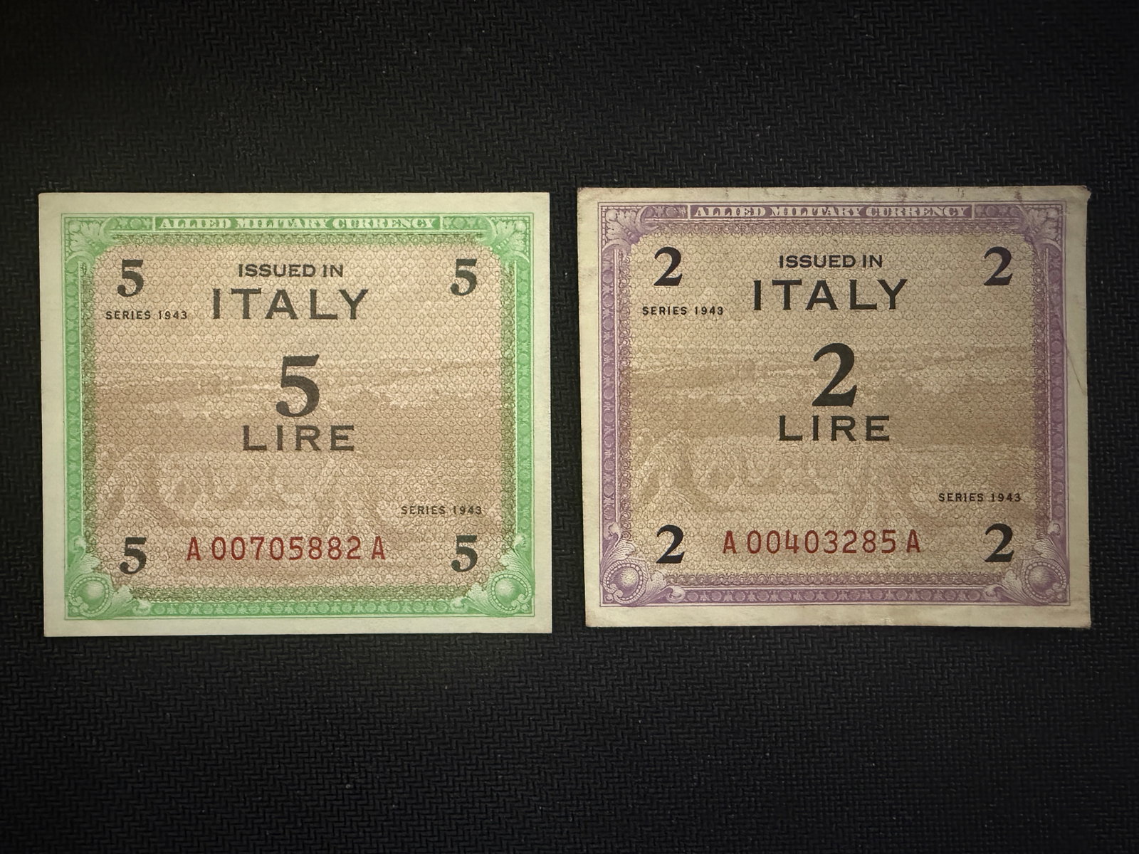 Allied Military Currency - Italian 1943 - Rare (1 of 6)