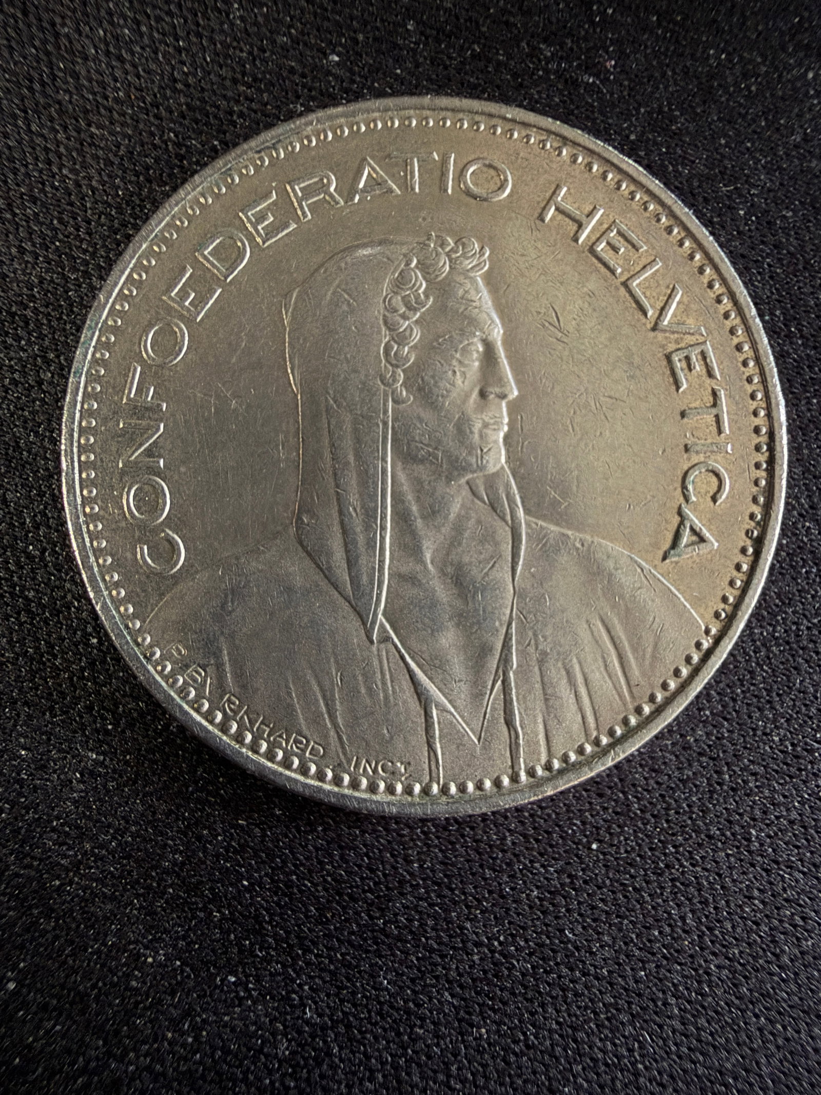 Swiss 5 Francs piece (1 of 2)