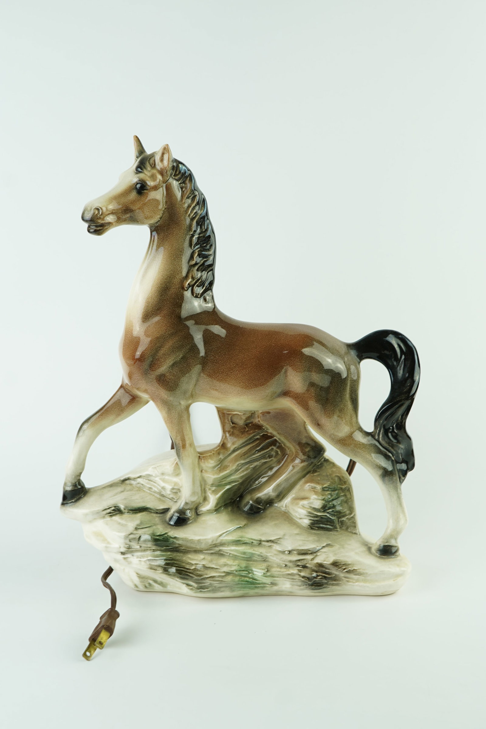 1950's Lane & Co. Horse TV Lamp: Lamp is in excellent shape with no cracks, chips, or imperfections.Beautiful handcrafted ceramic horse