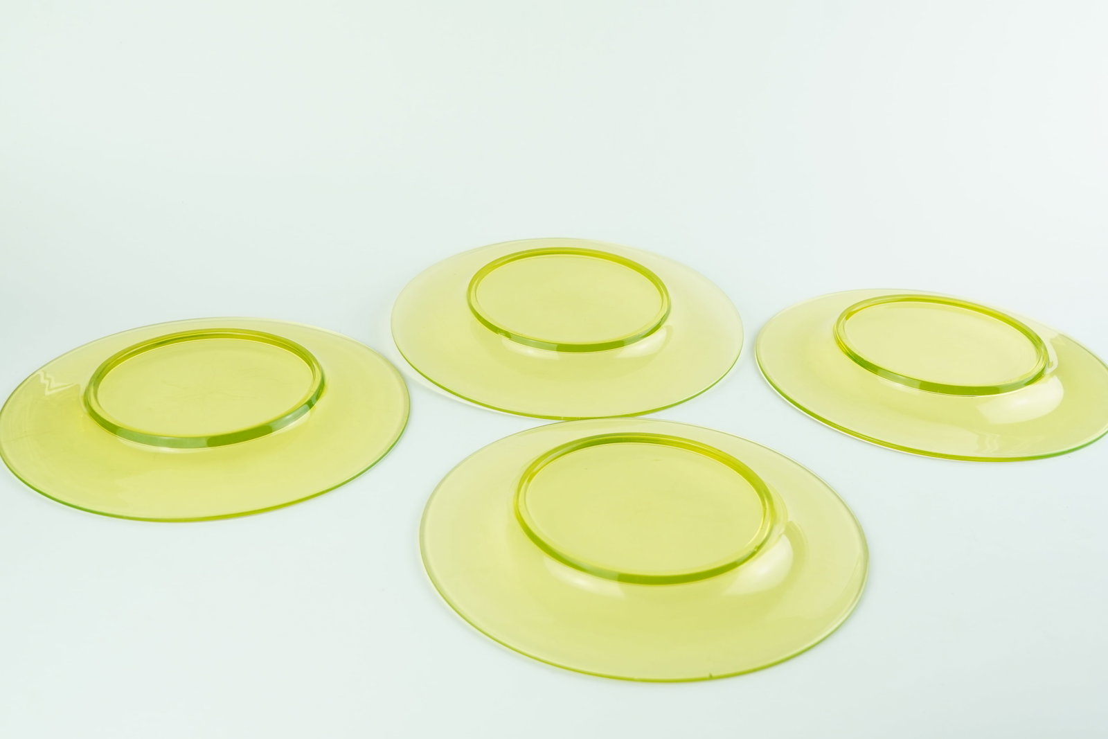 Four Uranium depression Plates - 4