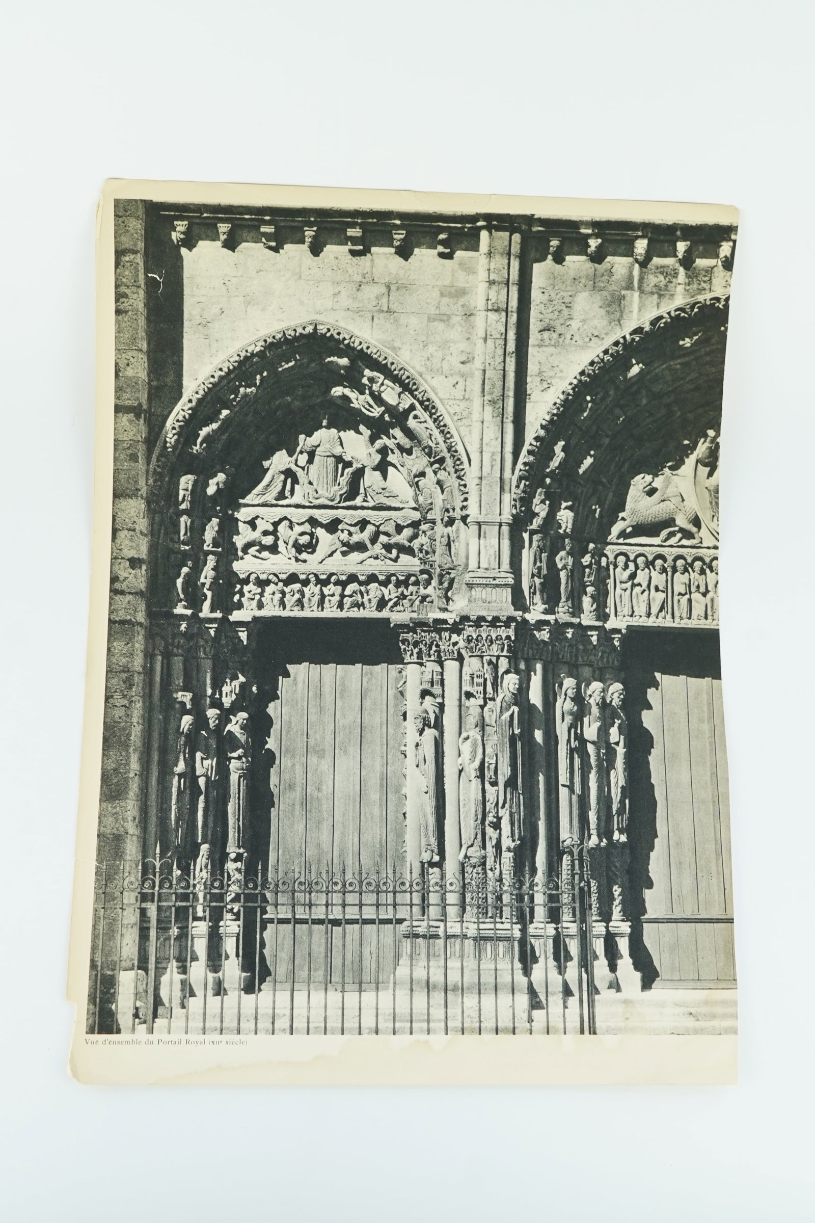 Vintage Print of Chartres Cathedral (1 of 2)