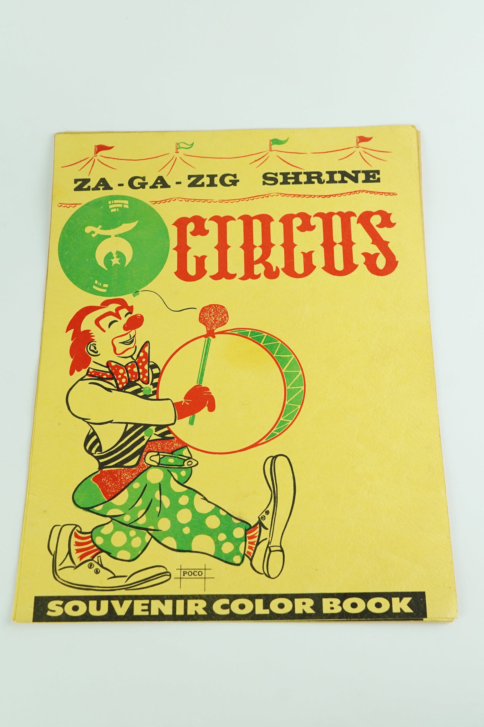 1960's Xa-Ga-Zig Shrine Circus Souvenir Coloring Book (1 of 5)