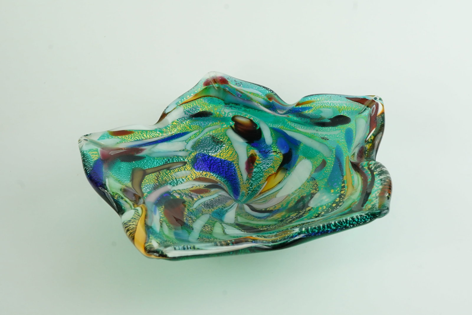 MCM Murano Confetti Glass Bowl: In excellent condition. Beautiful array of different colors throughout