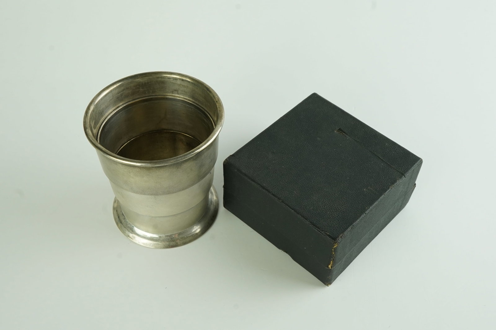 Antique Quadruple Plated Silver Travel Cup: Still in great shape. Definitely a great way to show your uniqueness carrying this one around with you!!