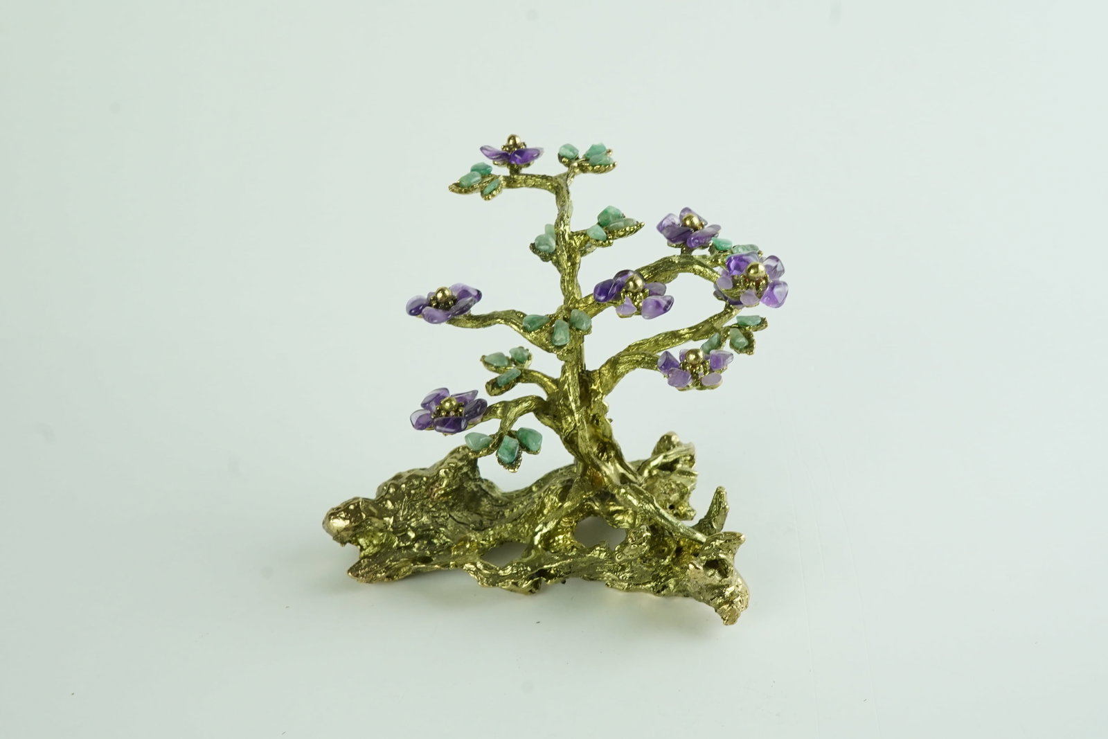 MCM 1950's Edward Swoboda Gemstone Bonsai Tree Decor (1 of 6)