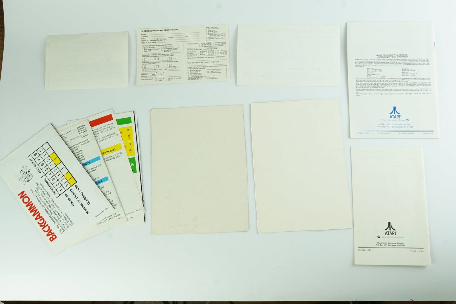 Assorted Atari Manuals and Ephemera - 2