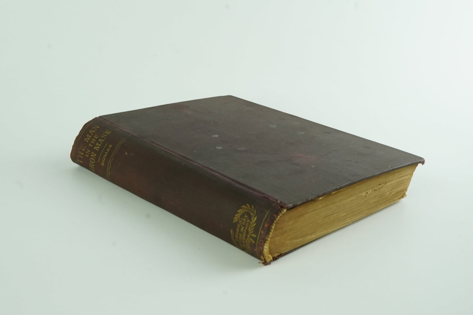 Antique The Man in the Iron Mask Book: Has some condition issues as shown in the pics. From the late 19th century