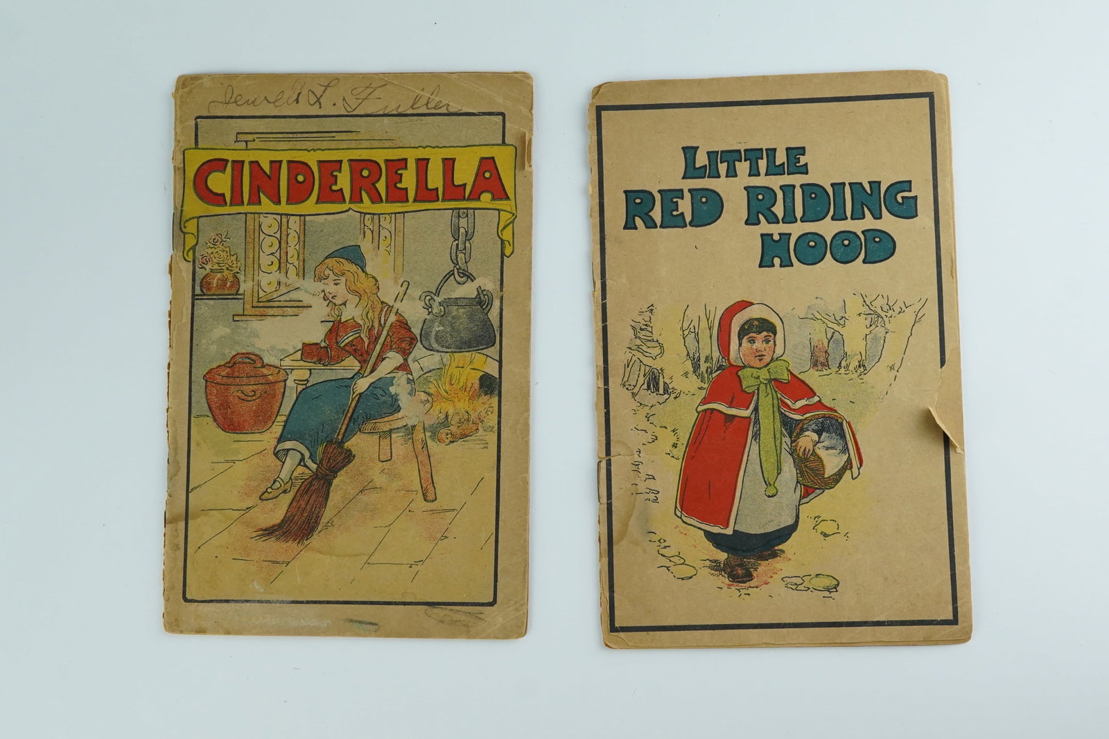 Pair of Antique Cinderella & Little Red Riding Hood Pamphlet Books (1 of 4)
