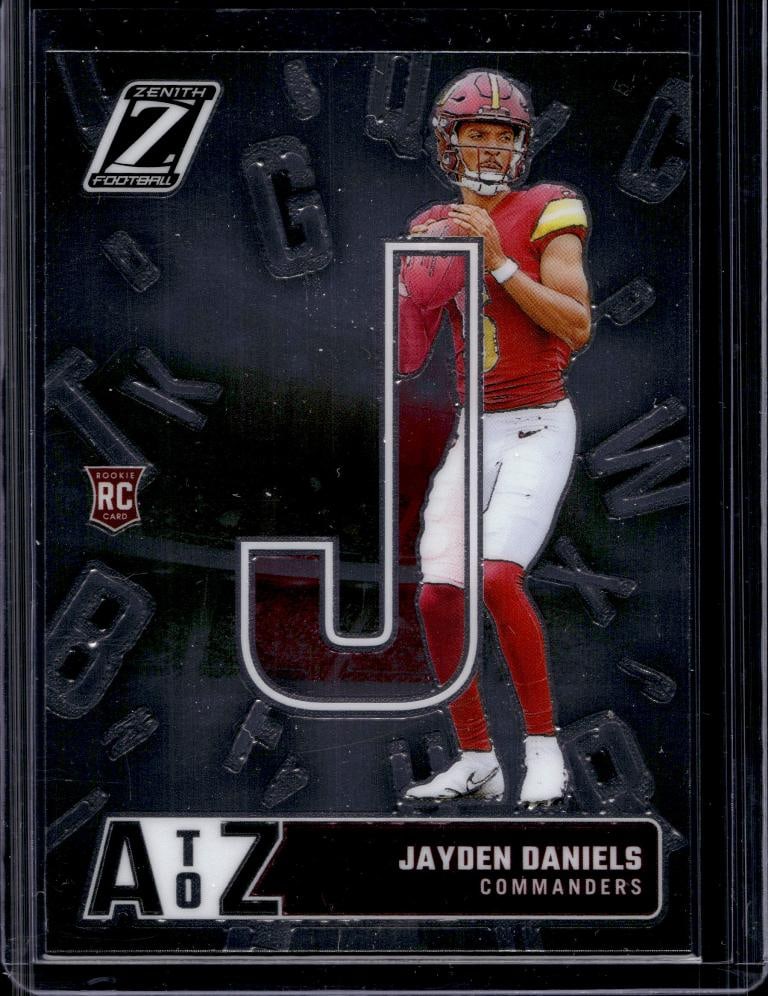 JAYDEN DANIELS 2024 PANINI ZENITH A TO Z ROOKIE CARD: NEAR MINT OR BETTER CONDITION