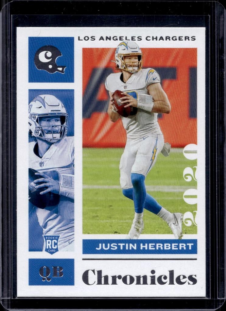 JUSTIN HERBERT 2020 PANINI CHRONICLES ROOKIE CARD (1 of 1)