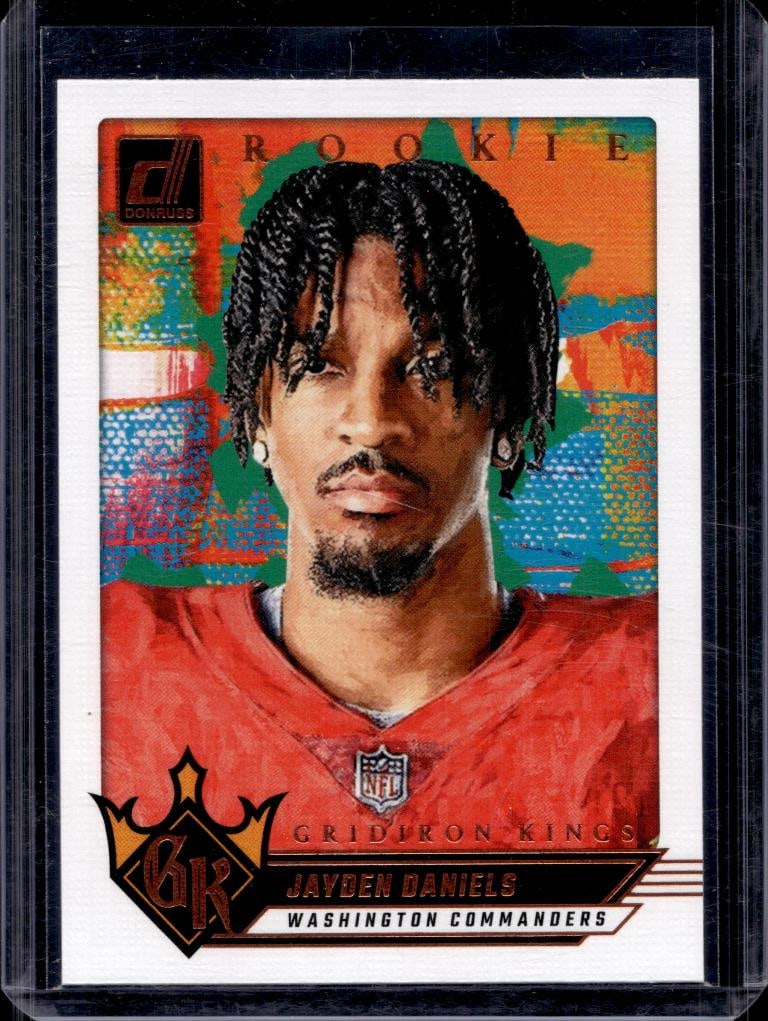 JAYDEN DANIELS 2024 DONRUSS GRIDIRON KINGS ROOKIE CARD (1 of 1)