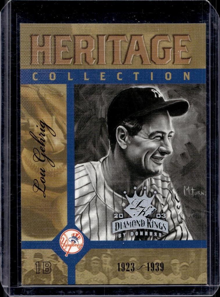 LOU GEHRIG 2003 DIAMOND KINGS HERITAGE COLLECTION INSERT (1 of 1)