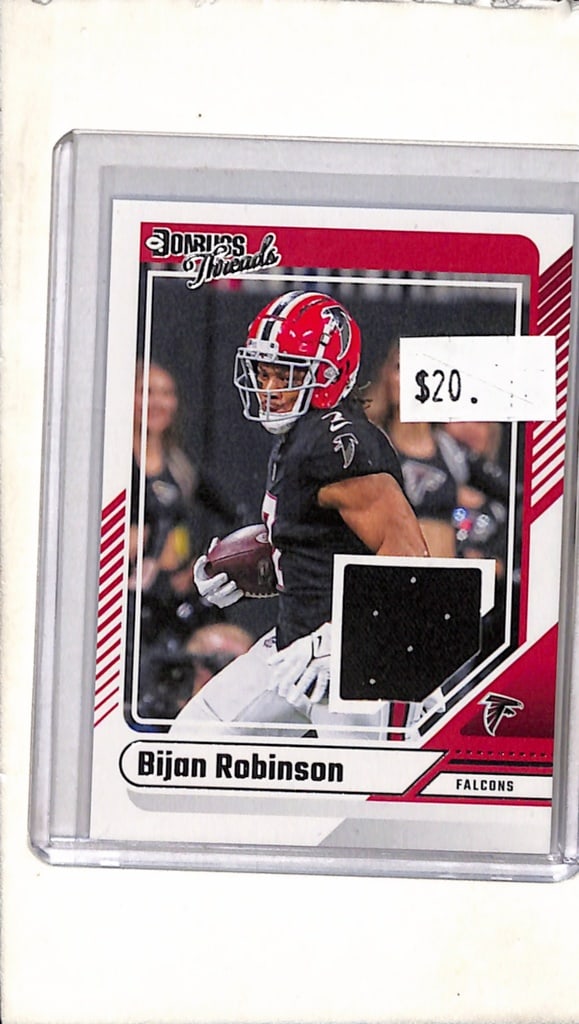 BIJAN ROBINSON 2024 DONRUSS THREADS JERSEY CARD (1 of 1)