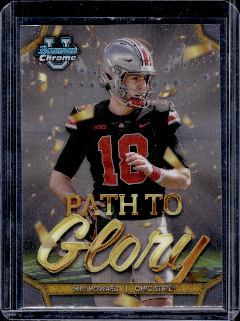 WILL HOWARD 2024 BOWMAN CHROME U ROOKIE CARD (1 of 1)