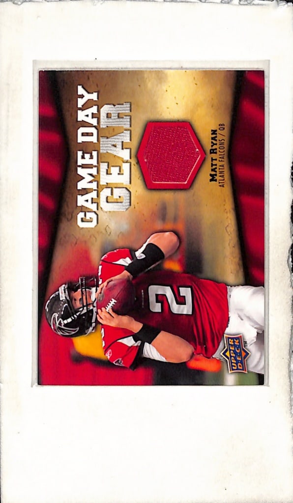 MATT RYAN 2009 UPPER DECK GAME USED JERSEY CARD (1 of 1)