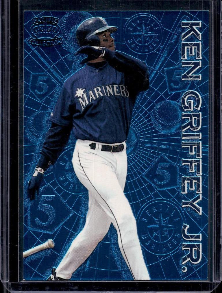KEN GRIFFEY JR 1996 PACIFIC MILESTONES BLUE SP (1 of 1)